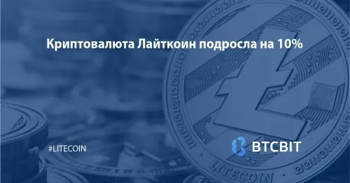 Криптовалюта Лайткоин подросла на 10%