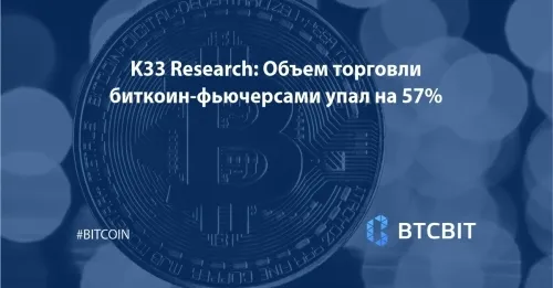 K33 Research: Объем торговли биткоин-фьючерсами упал на 57%