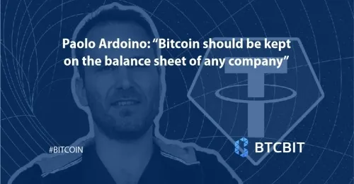 Paolo Ardoino: “Bitcoin should be kept on the balance sheet of any company”