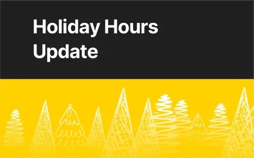 Holiday Service Hours Announcement