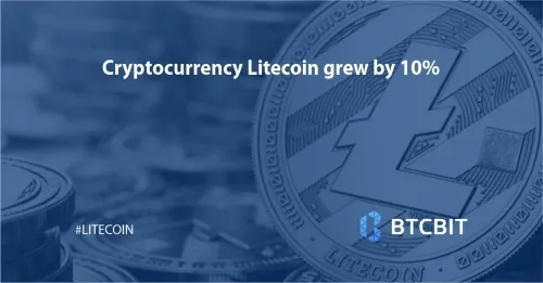 Cryptocurrency Litecoin grew by 10%
